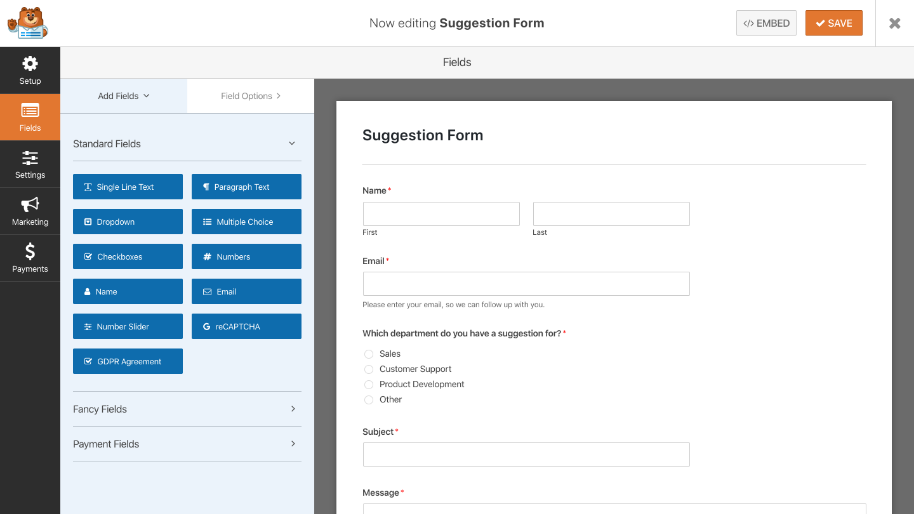 Form Fields