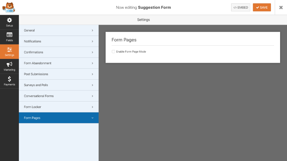 Form Pages